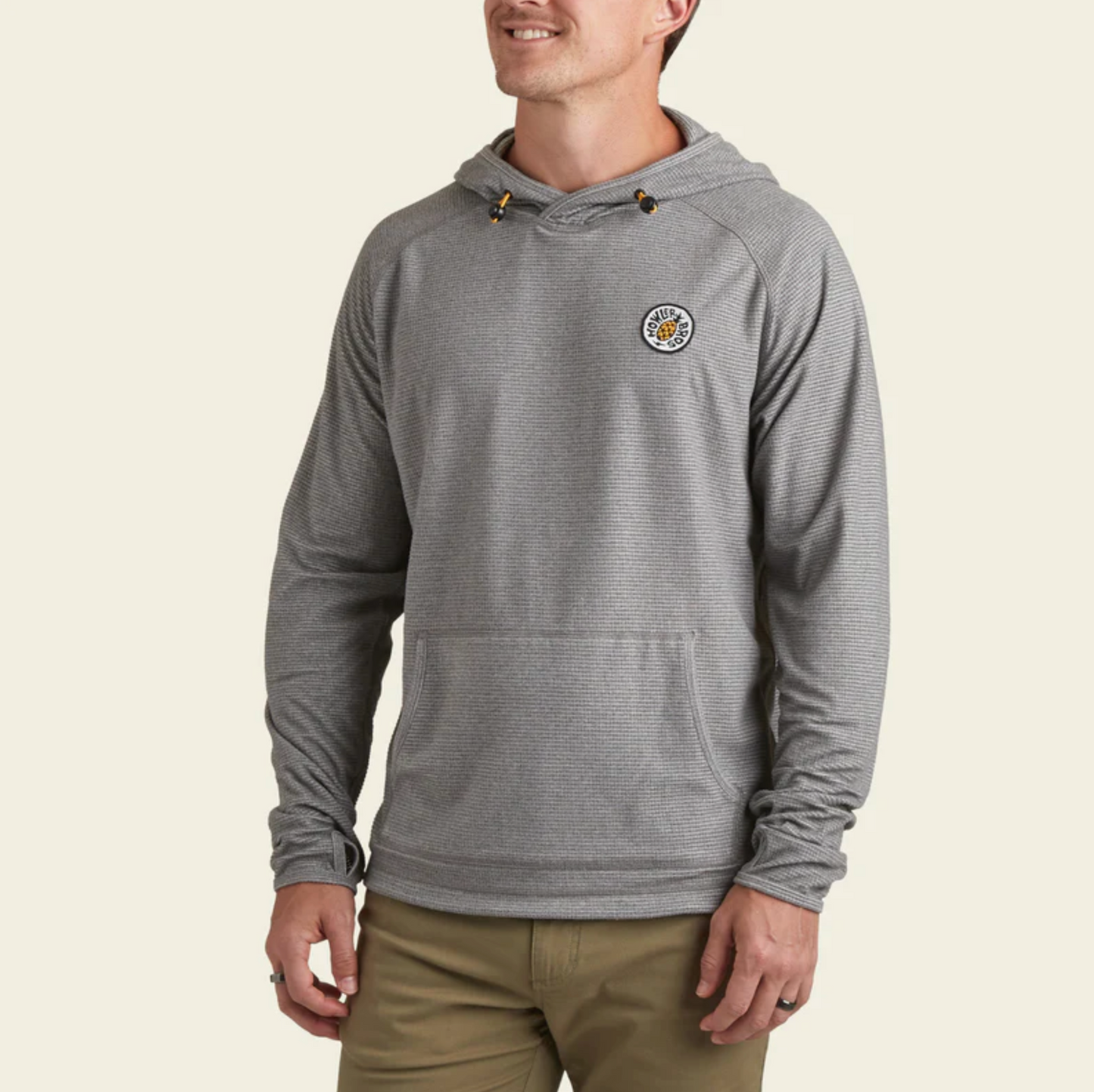 Howler Brothers Palo Duro Grid Hoodie - Deep Grey