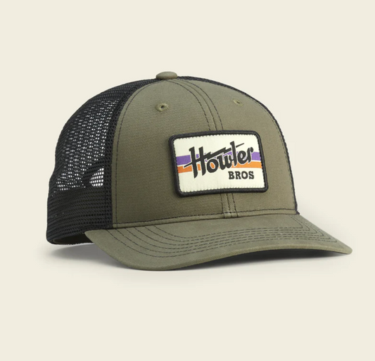 Howler Brothers Electric Stripe Snapback - Rifle Twill