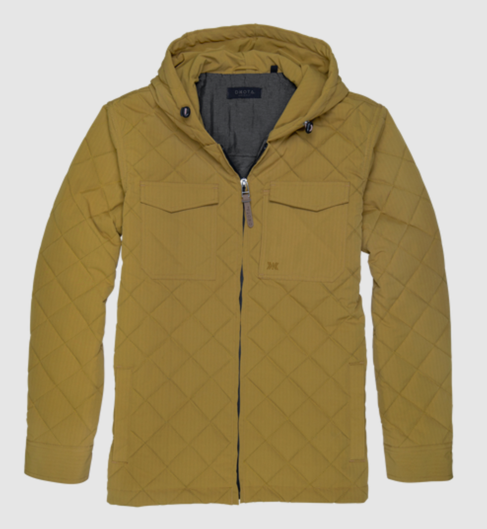 Dakota Grizzly Garrett Hooded Jacket in Brass