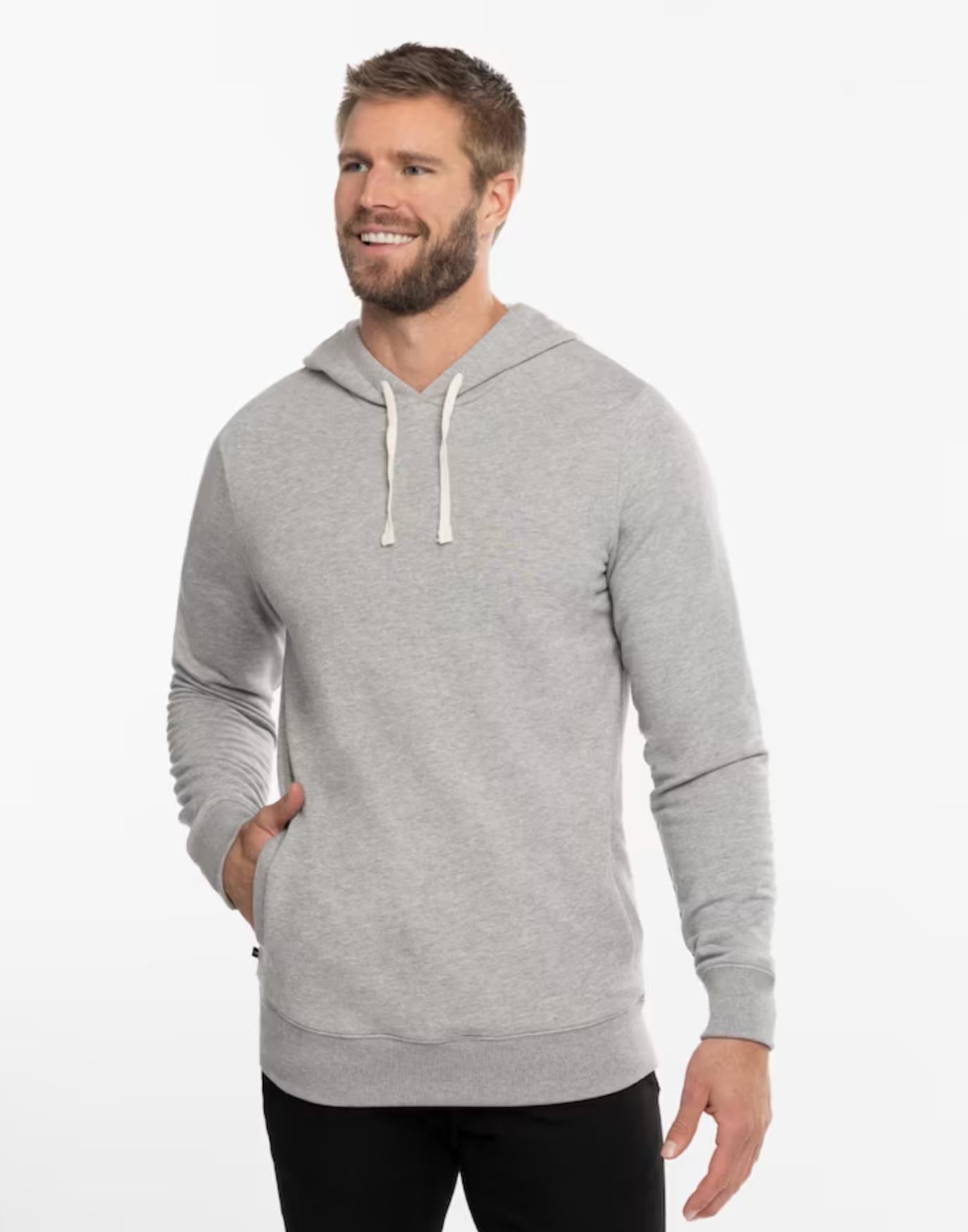 TravisMathew Cloud Hoodie in Heather Grey