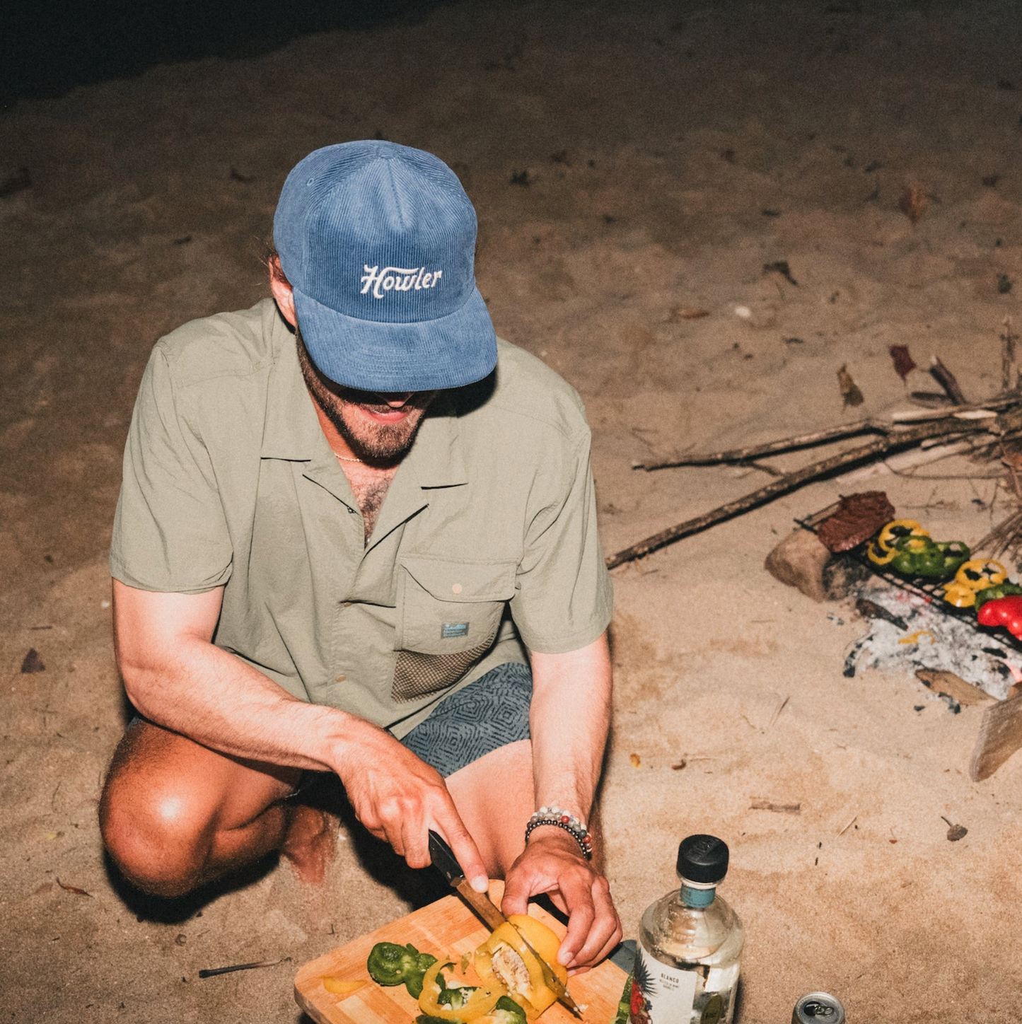 Howler Brothers Script Snapback, Blue