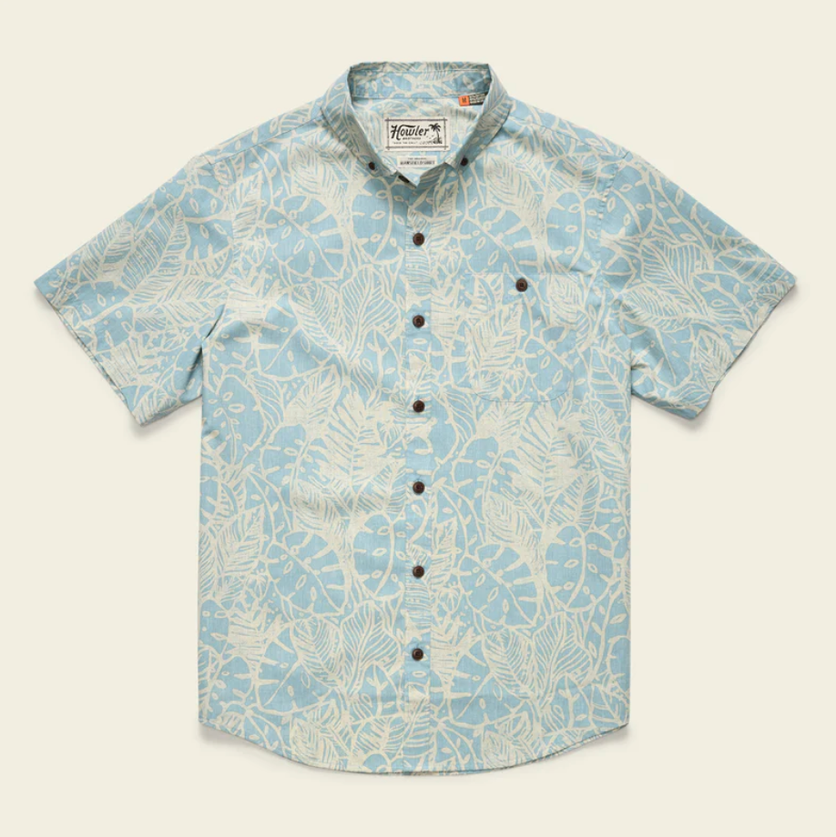 Howler Brothers Mansfield Shirt, Leafy Lithographs