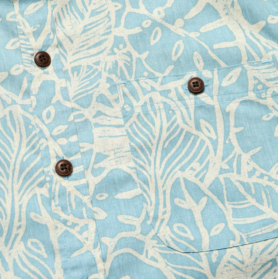 Howler Brothers Mansfield Shirt, Leafy Lithographs