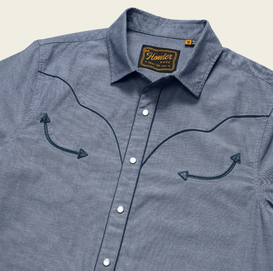 Howler Brothers Broncbuster Shirt, Indigo