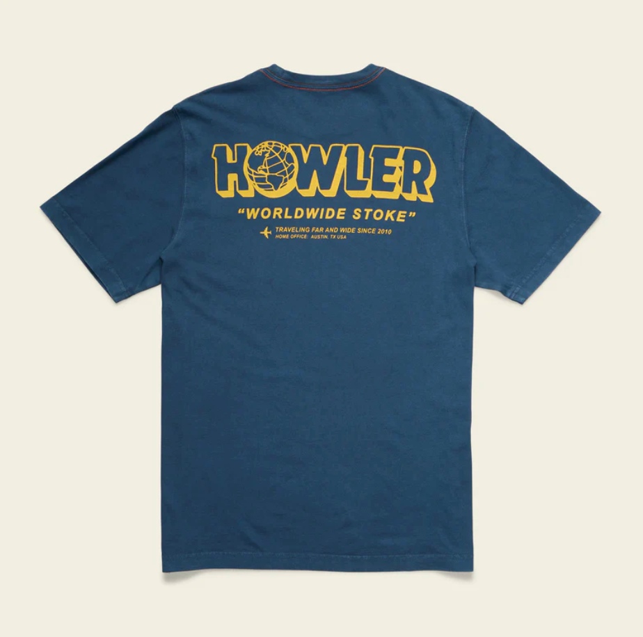 Howler Brothers Cotton TShirt, Worldwide Stoke