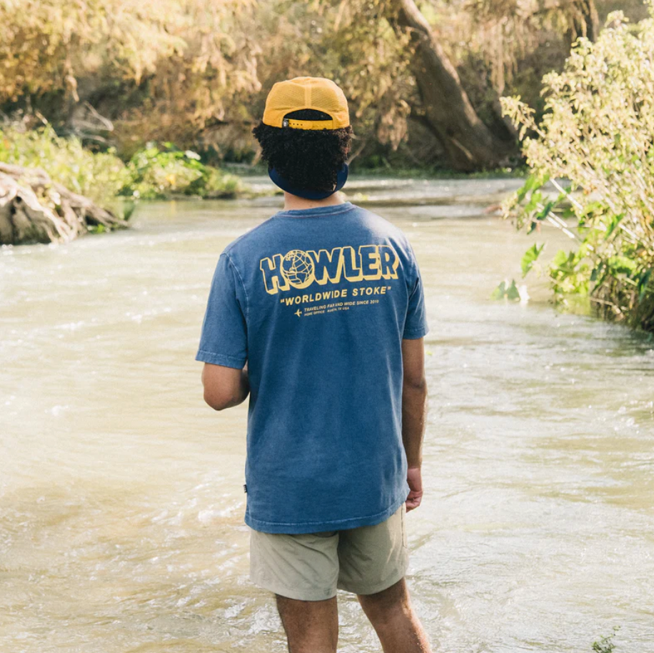 Howler Brothers Cotton TShirt, Worldwide Stoke
