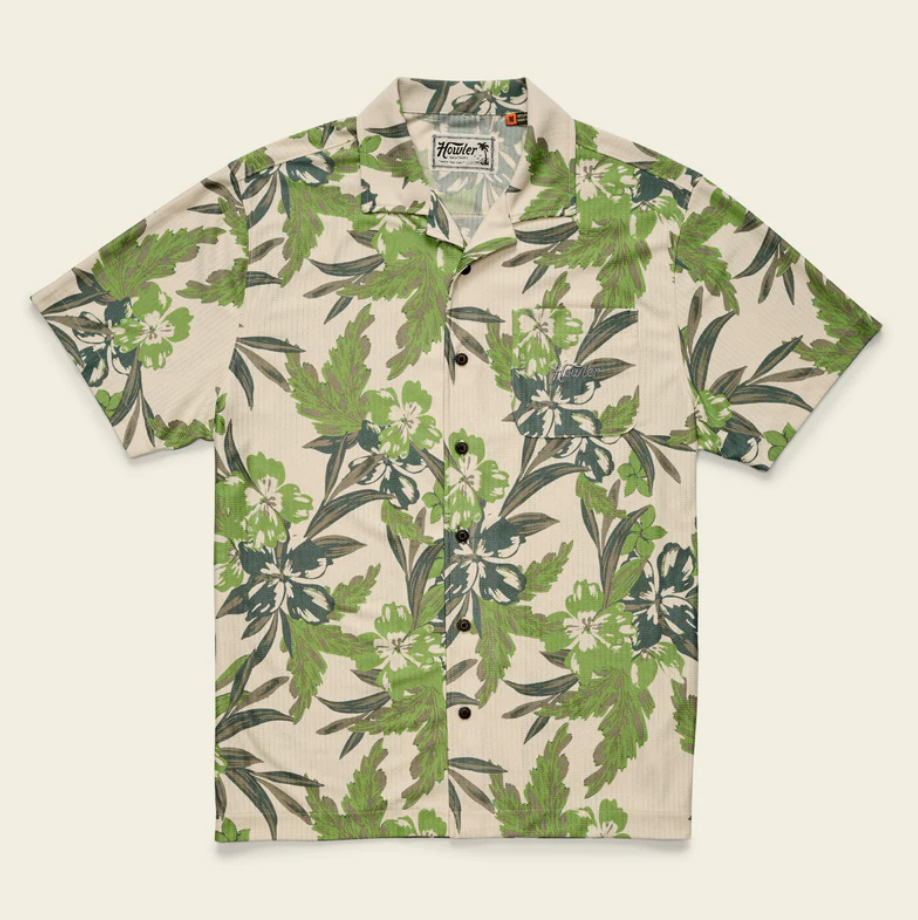 Howler Brothers Palapa Tech Shirt, Flagler Floral