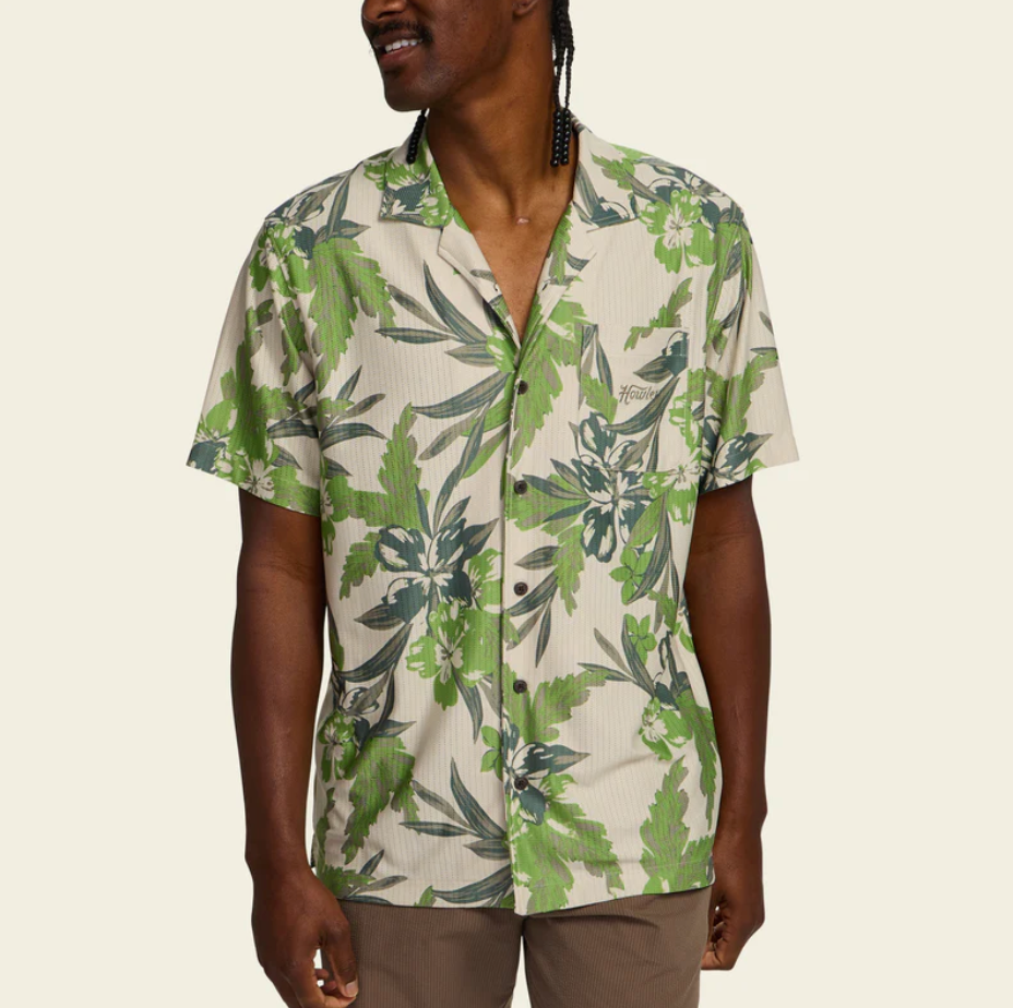 Howler Brothers Palapa Tech Shirt, Flagler Floral
