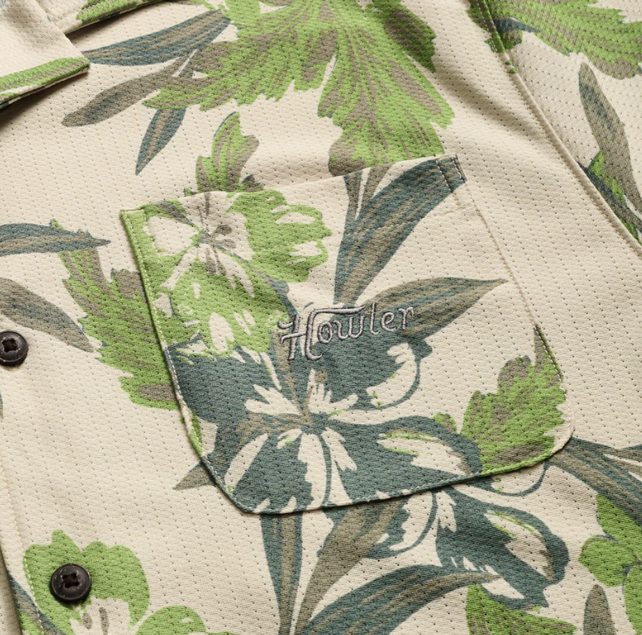 Howler Brothers Palapa Tech Shirt, Flagler Floral