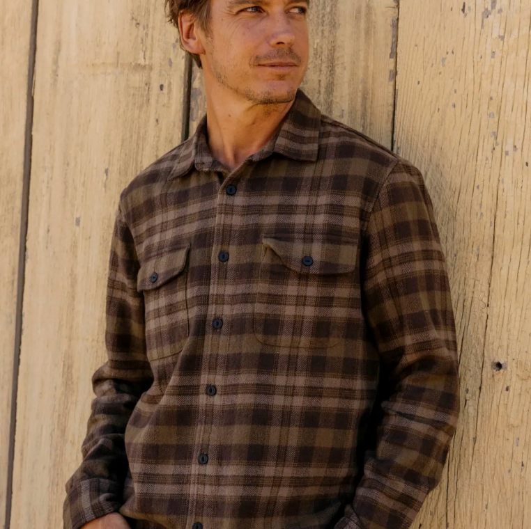 Grayer's, Scarboro Heavy Flannel in Olive