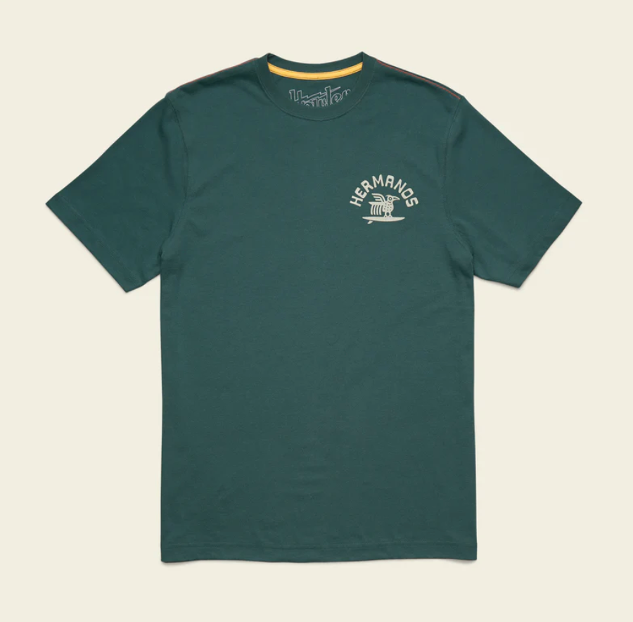 Howler Brothers Surf Bird TShirt, Fern Green