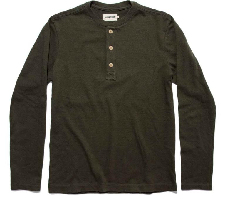The Heavy Bag Henley in Cypress