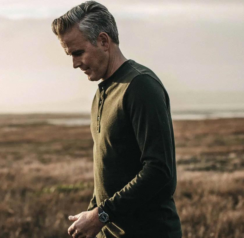 The Heavy Bag Henley in Cypress