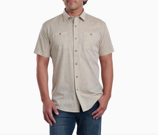 KÜHL Karib Stripe Short Sleeve - Sandstone
