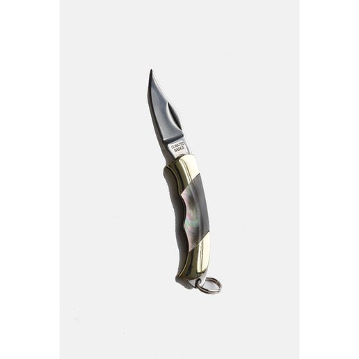 Mini Inlay Folding Knife - Black Shell