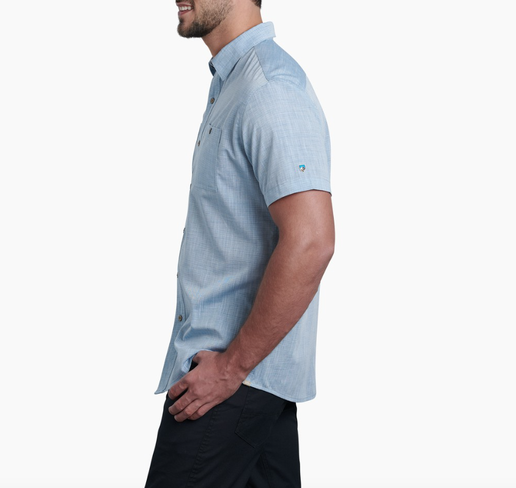KÜHL Karib Stripe Short Sleeve - Horizon Blue