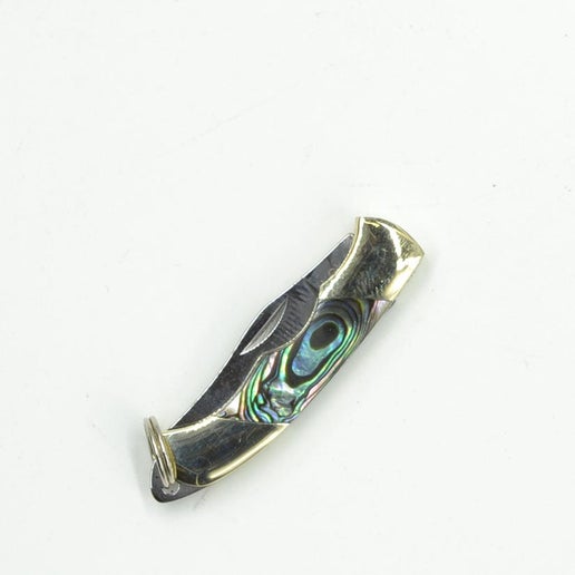 Mini Inlay Folding Knife - Abalone