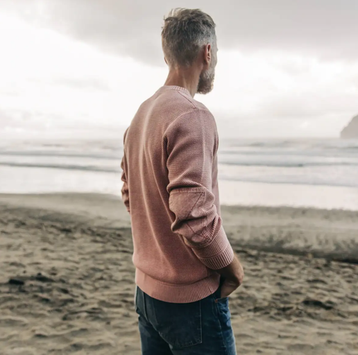 The Moor Sweater in Dusty Rose