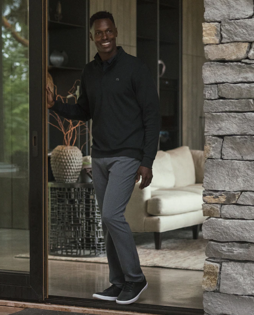 TravisMathew Open to Close Pant, Heather Dark Grey