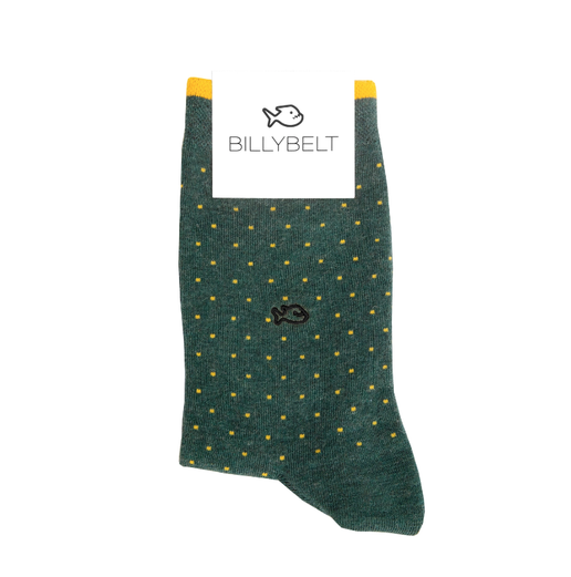 Green Polka Dot Cotton Socks
