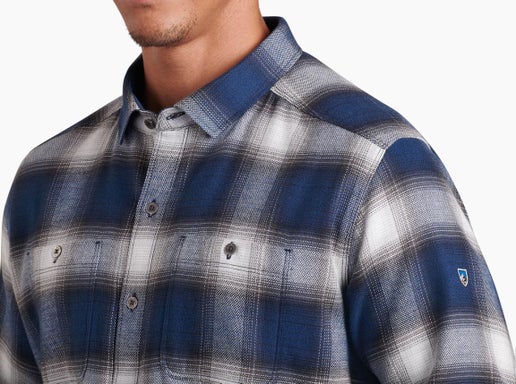 KÜHL Law Long Sleeve Flannel - Blue Gravel