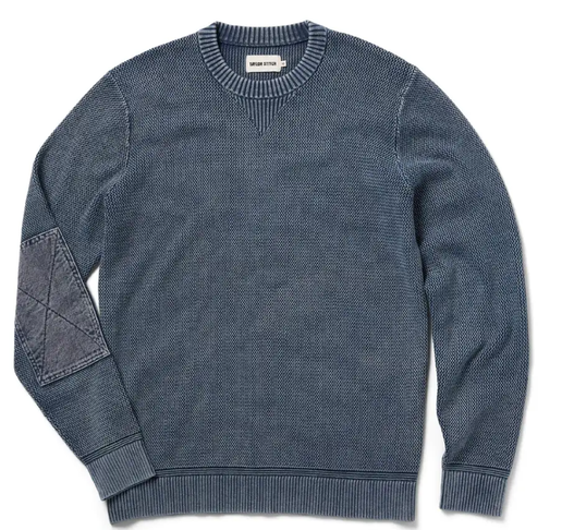 The Moor Sweater in Washed Indigo