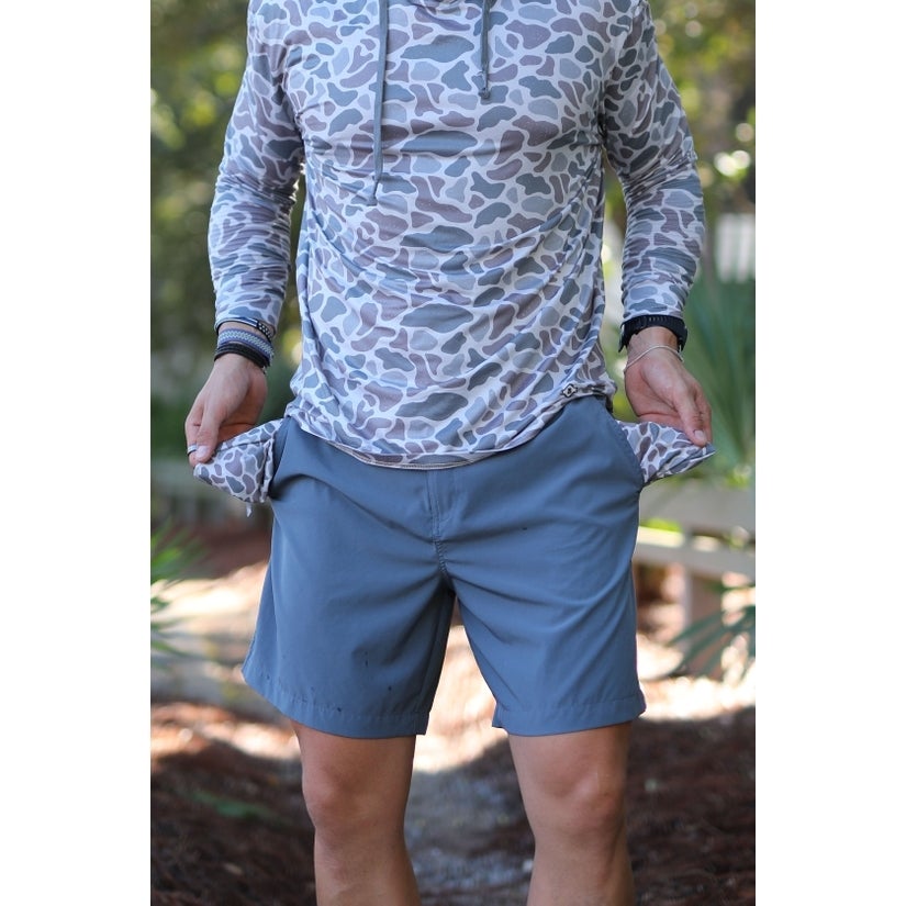 Burlebo Everyday Shorts - River Rock Grey