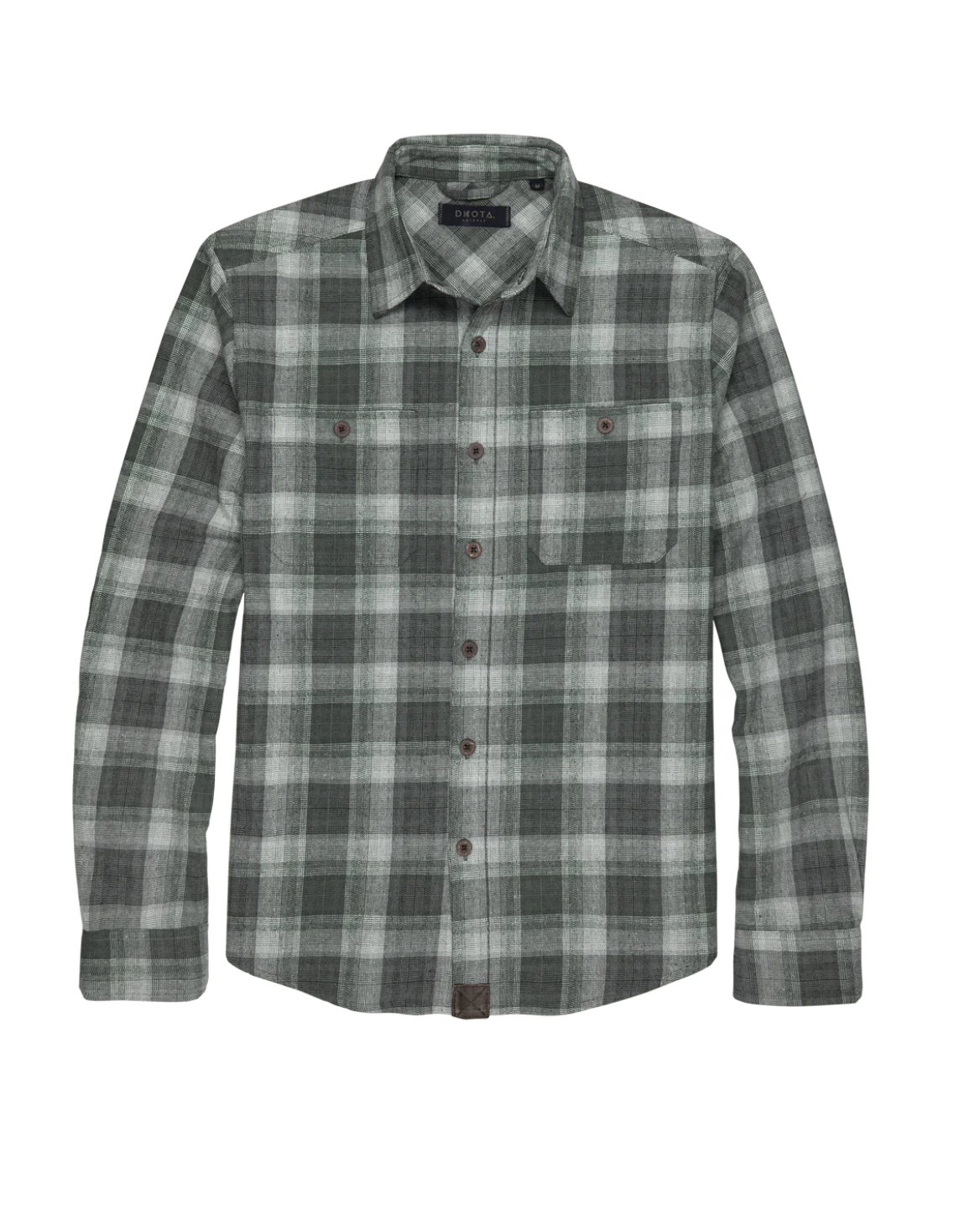 Dakota Grizzly Grant Button Up in Green Shale