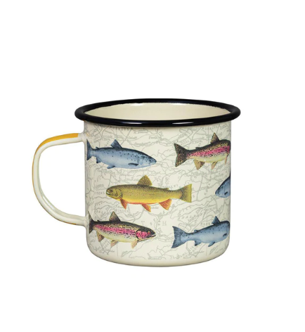 Fish Enamel Mug