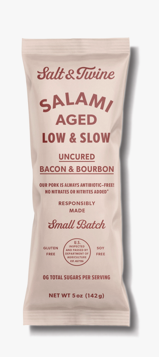 Uncured Bacon & Bourbon Salami