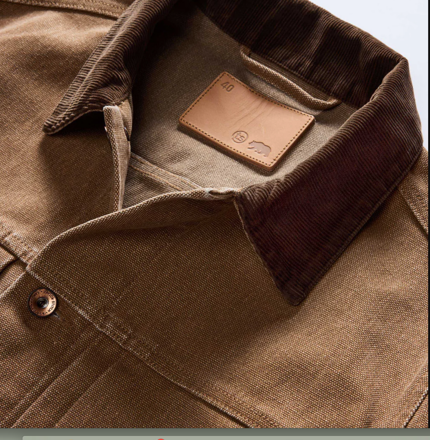 The Ryder Jacket in Tobacco Canvas