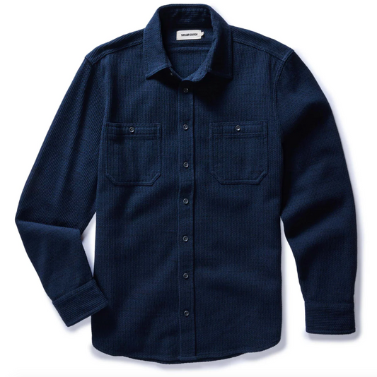 The Utility Shirt in Navy Sashiko