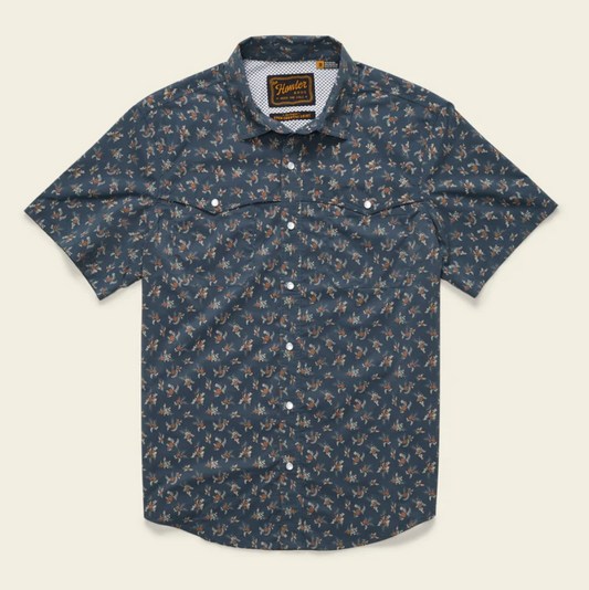 Howler Brothers Open Country Tech Shirt, Dark Slate Rancher Floral