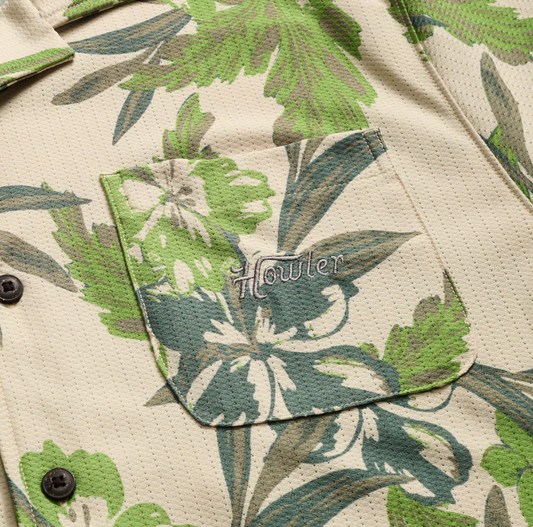Howler Brothers Palapa Tech Shirt, Flagler Floral