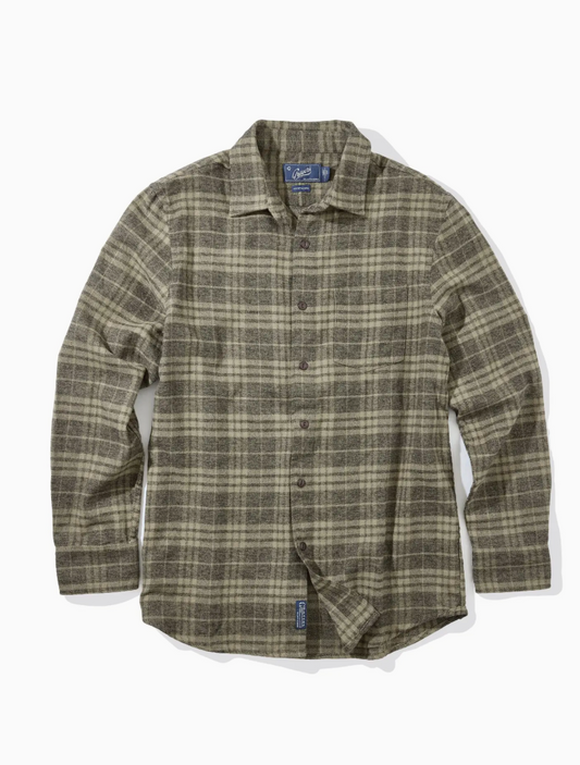 Grayer's, Jaspe Flannel in Agave Grey