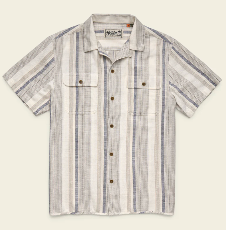 Howler Brothers Shores Club Shirt, Old Bill Stripe