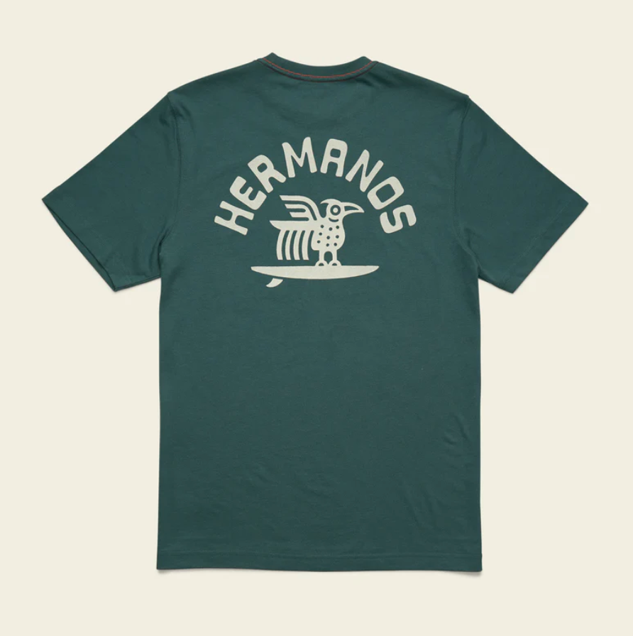 Howler Brothers Surf Bird TShirt, Fern Green