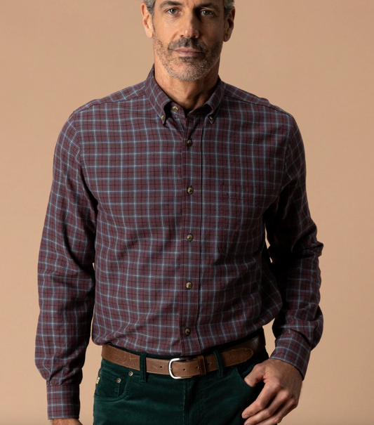 Cotton Wool Sport Shirt, Huckleberry