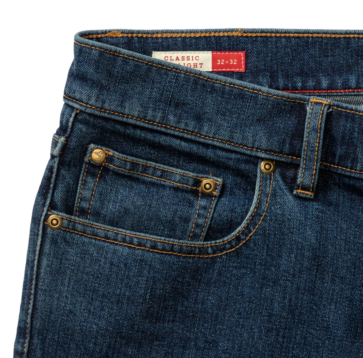 Classic Straight Denim, Medium Wash
