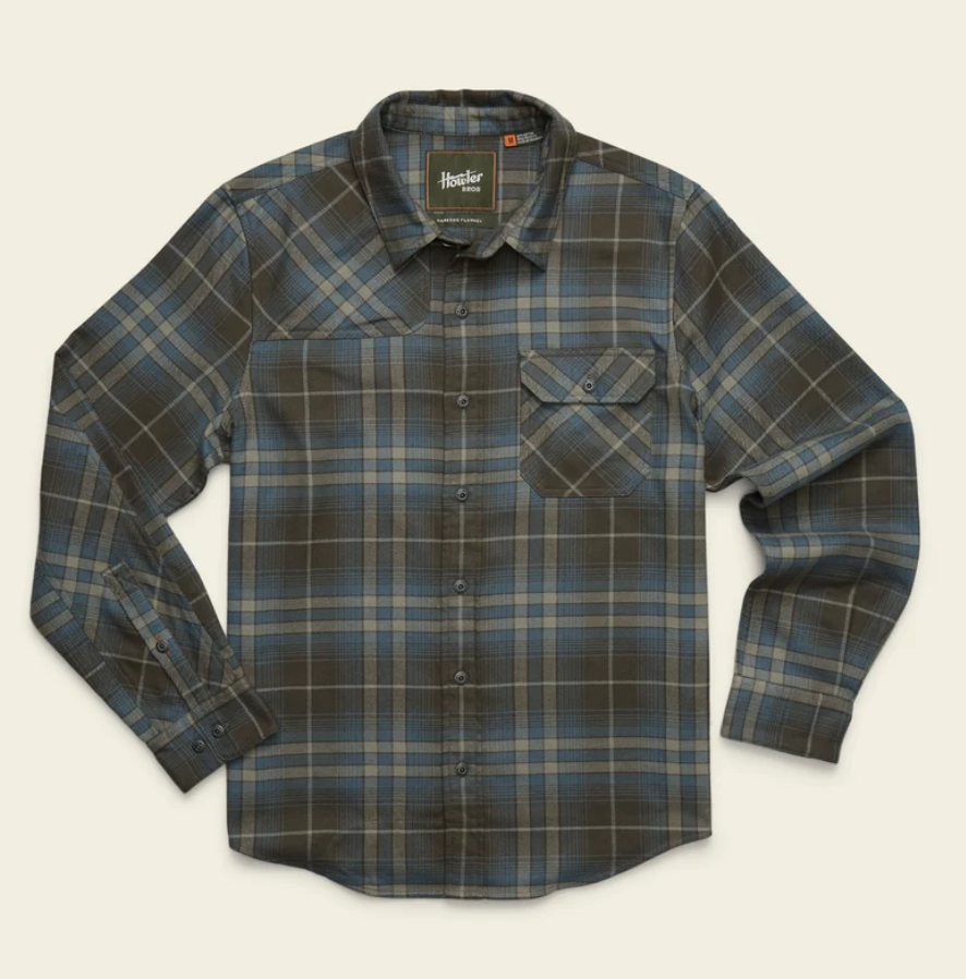 Howler Brothers Harker's Flannel, Kempton Plaid Beluga