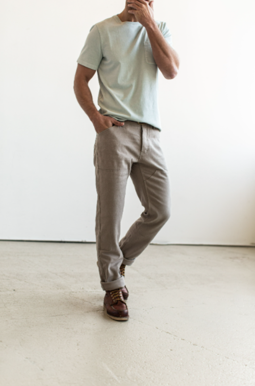 The Chore Pant in Ash Boss Duck