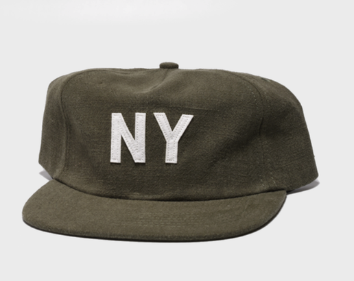 Olive Linen NY Hat