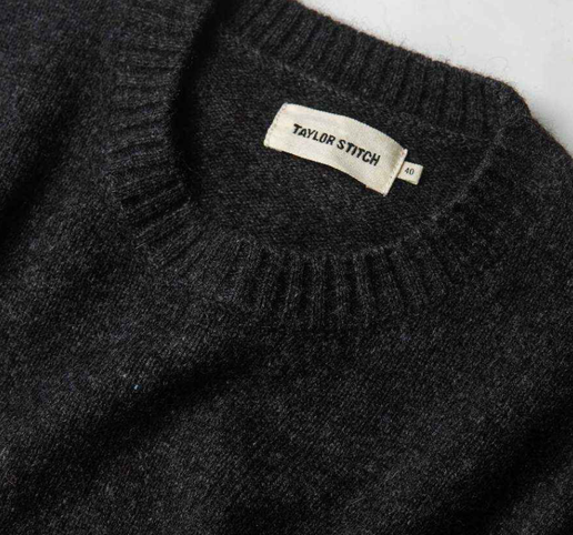 The Lodge Sweater in Heather Charcoal