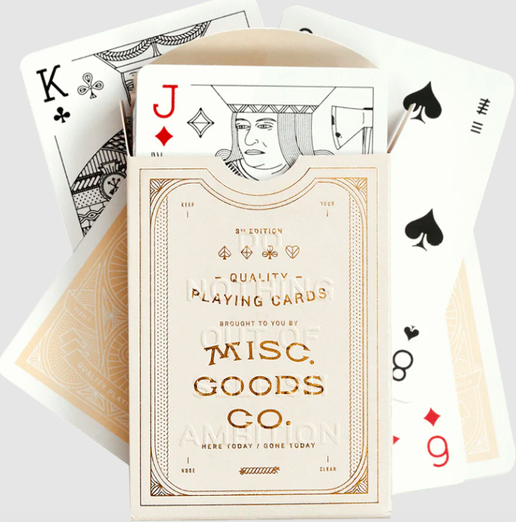 Misc Goods Co. Playing Cards - Ivory