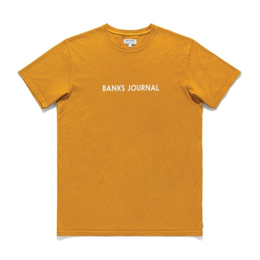 Banks Journal Label Tee - Saffron
