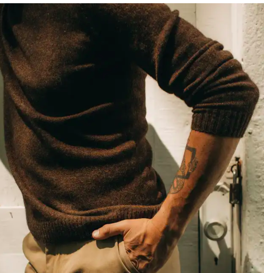 The Lodge Sweater in Coffee