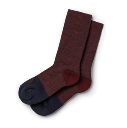 Merino Socks in Maroon