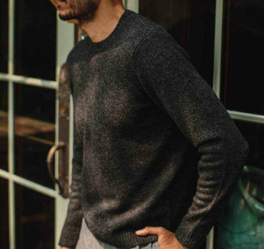 The Lodge Sweater in Heather Charcoal